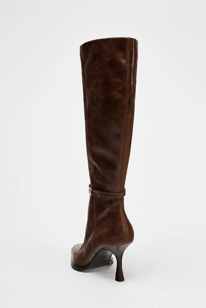 THIN HEELED BOOTS