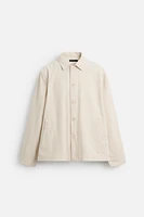 TEXTURED WEAVE OVERSHIRT