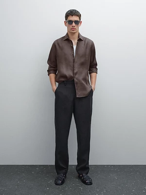 Lightweight regular fit twill shirt