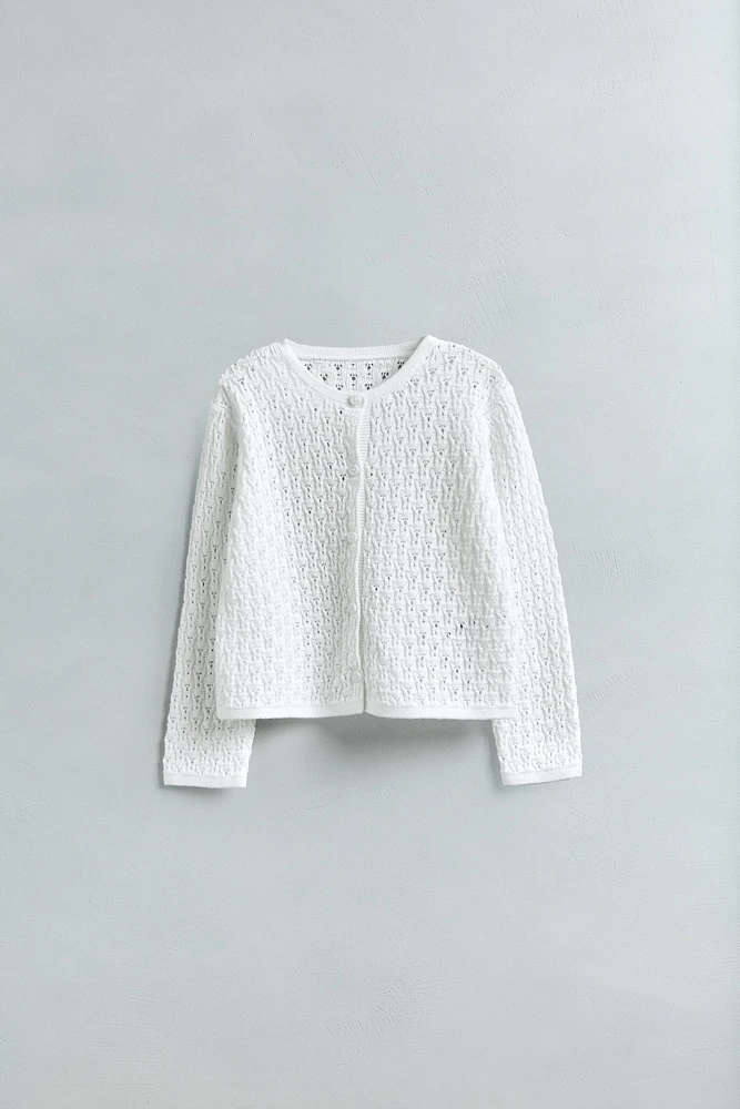 OPEN KNIT CARDIGAN