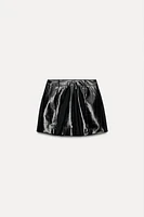 ZW COLLECTION FAUX LEATHER SHORT SKIRT