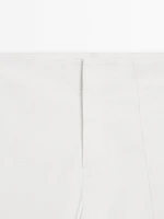 Pantalon large coutures apparentes