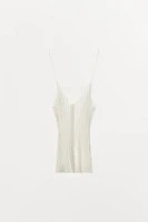 TOP EN MAILLE FINE PLISSÉE