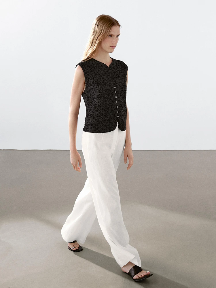Gilet brodé