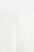 STRAIGHT FIT COTTON PANTS