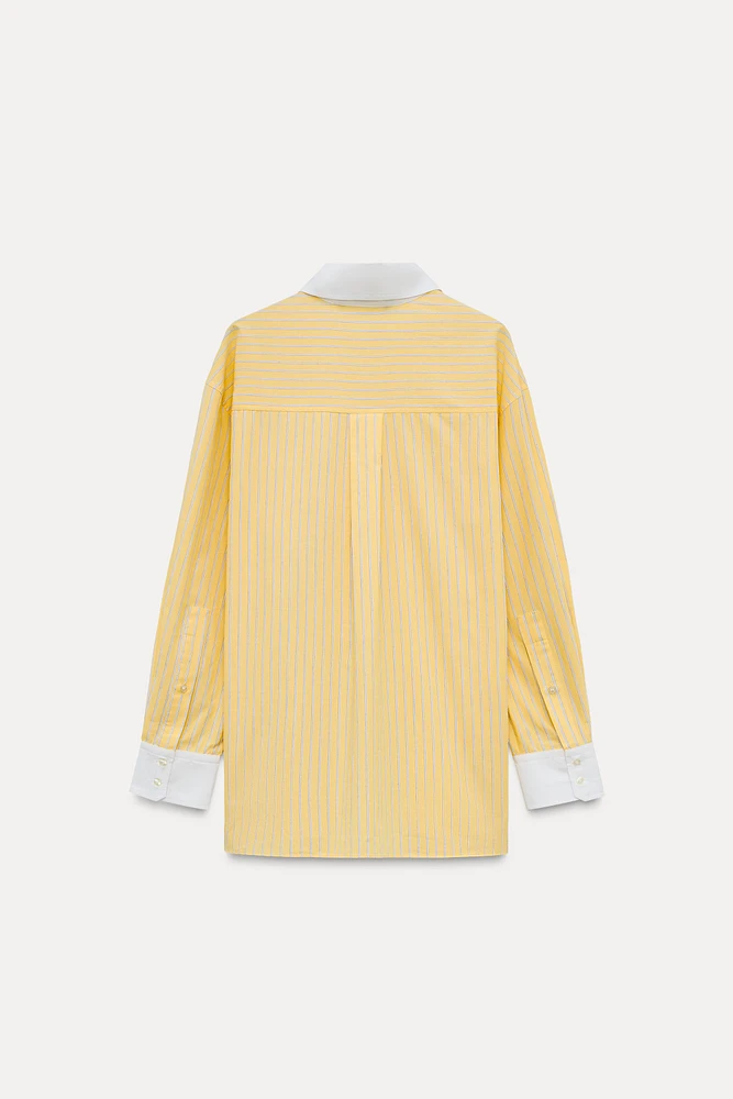 OVERSIZED POPLIN SHIRT