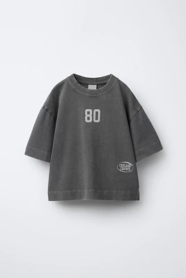 TEXT AND NUMBER PRINT T-SHIRT