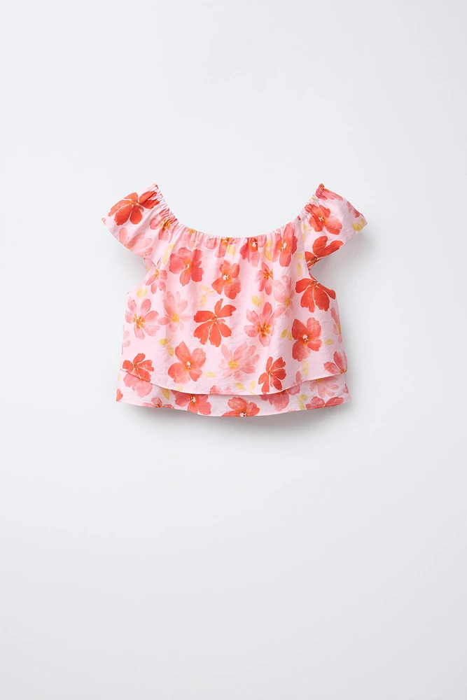 TOP IMPRIMÉ FLEURS