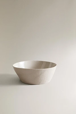 TEXTURED STONEWARE SALAD BOWL