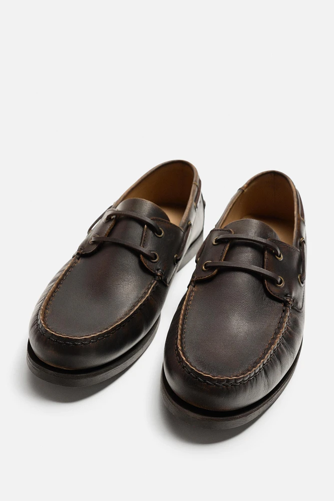 LIMITED EDITION LEATHER BOAT SHOES