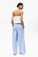 STRIPED POPLIN PANTS