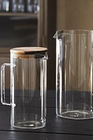 BOROSILICATE GLASS PITCHER WITH LID