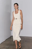 KNIT MIDI SKIRT