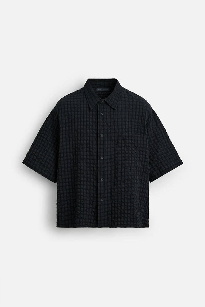 SEERSUCKER PLAID SHIRT