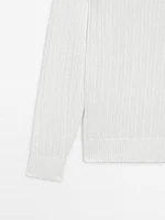Pull en maille côtelée lin - Limited Edition