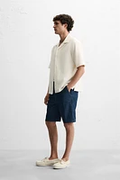 TEXTURED STRIPED SHIRT