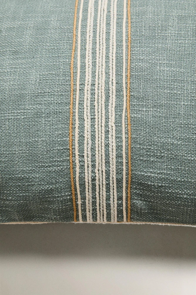 HOUSSE DE COUSSIN RAYURES