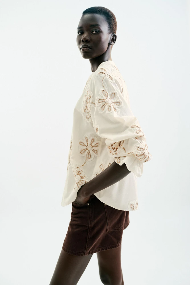 BLOUSE STRUCTURE BRODÉE