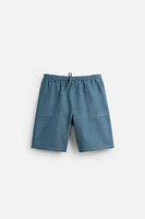 RELAXED FIT DENIM SHORTS