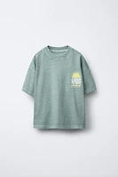 GARMENT DYE PRINT T-SHIRT AND BERMUDA SET