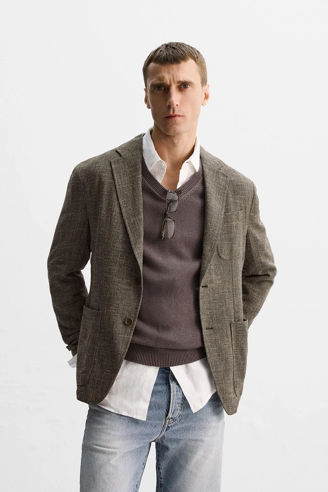 BLAZER RELAXED FIT VISCOSE - COTON ÉDITION LIMITÉE