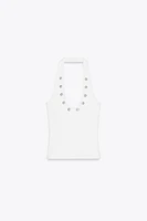T-SHIRT HALTER ANNEAUX