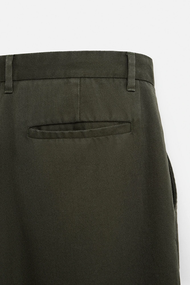 PANTALON LYOCELL PLIS