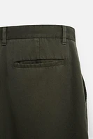 LYOCELL PLEATED PANTS