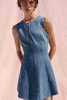 TRF GODET DENIM DRESS