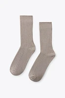 RIBBED SOCKS WITH VISCOSE