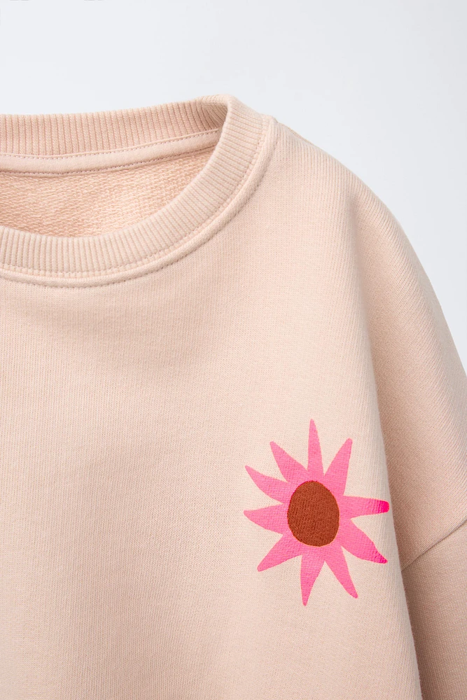 SWEAT À IMPRIMÉ SOLEIL