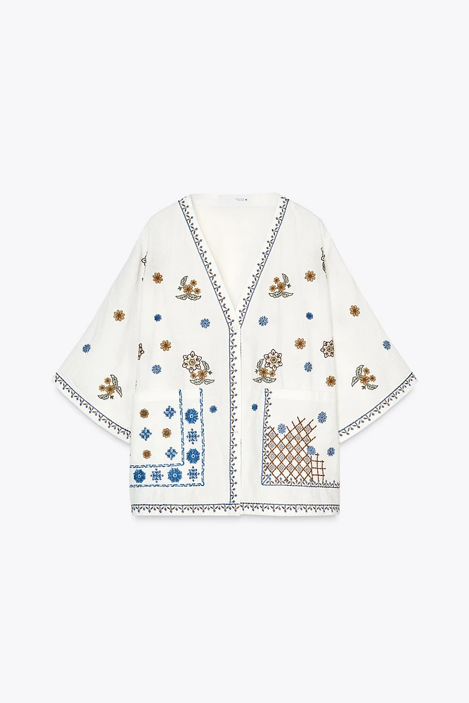 ZW COLLECTION EMBROIDERED BLOUSE