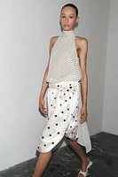 ZW COLLECTION POLKA DOT MIDI SKIRT