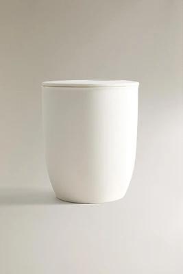 CERAMIC BATHROOM TRASH CAN TABLE