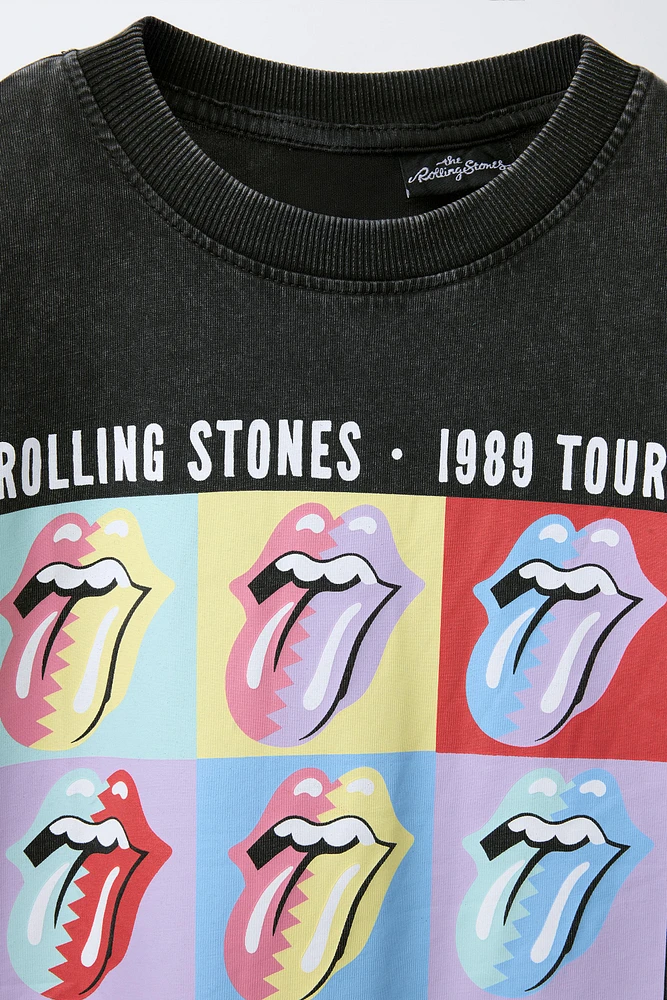 T-SHIRT EFFET DÉLAVÉ ROLLING STONES ©