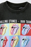 T-SHIRT EFFET DÉLAVÉ ROLLING STONES ©