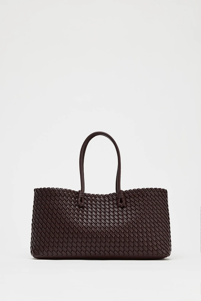 SAC SHOPPER ALLONGÉ TRESSÉ