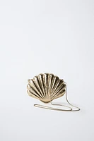 METALLIC SHELL CROSSBODY BAG