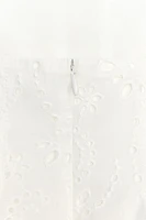 ZW COLLECTION EMBROIDERED GODET TOP