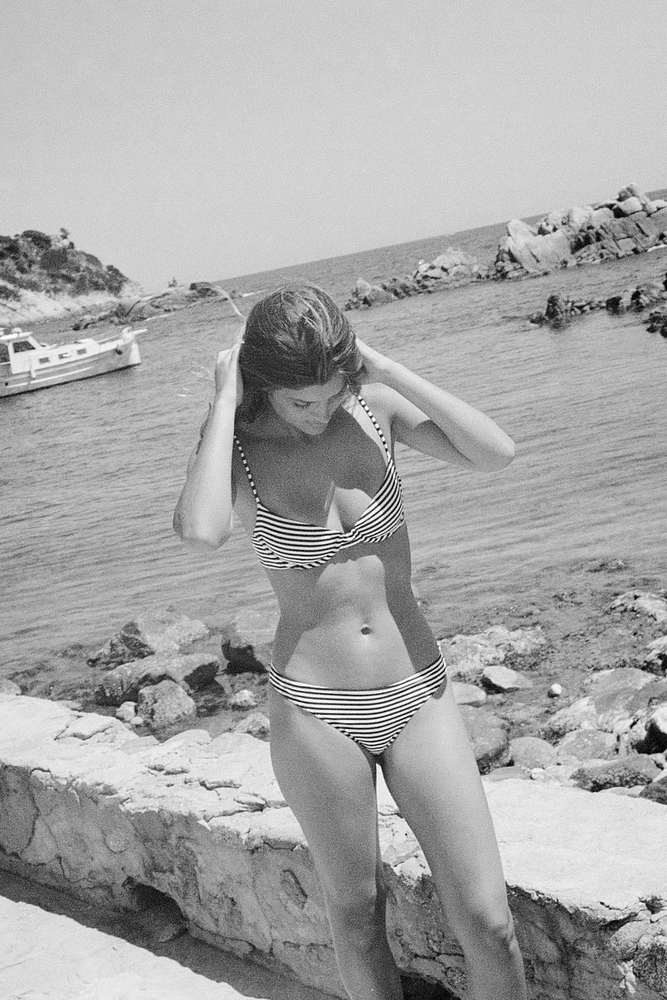 HAUT DE BIKINI À ARMATURES RAYURES