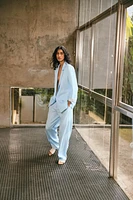 PANTALON DROIT AVEC LIN
