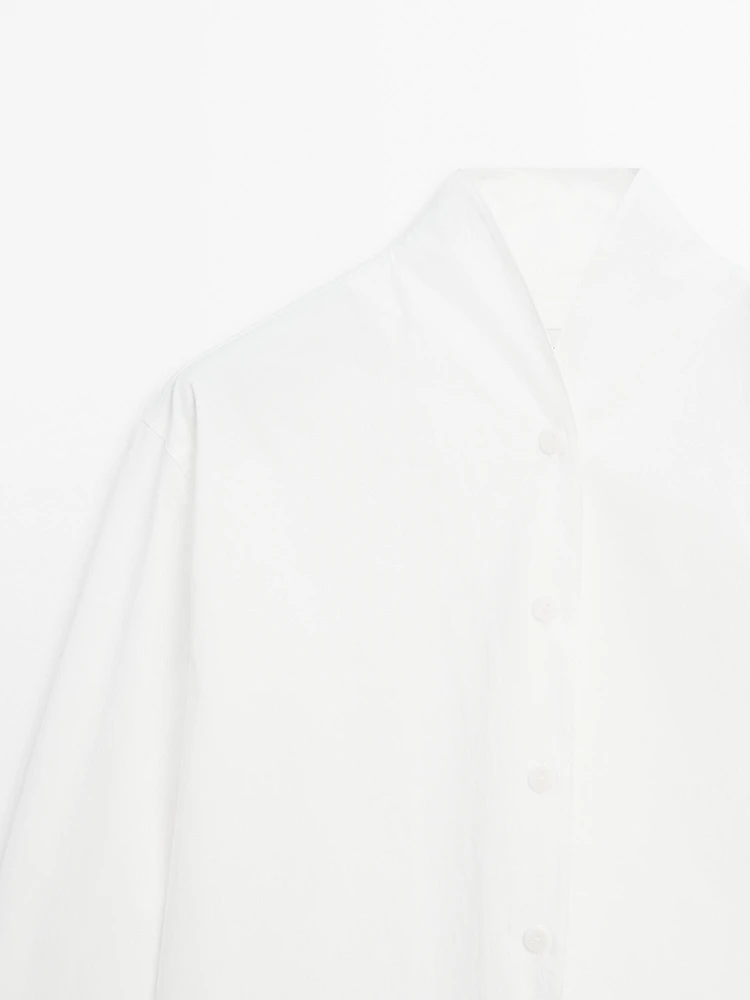 Chemise en popeline à col montant - Limited Edition