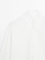 Chemise en popeline à col montant - Limited Edition