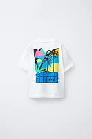 T-SHIRT IMPRIMÉ PALMIERS