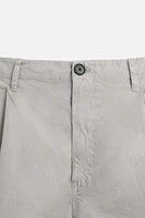 RELAXED FIT CRINKLED SHORTS
