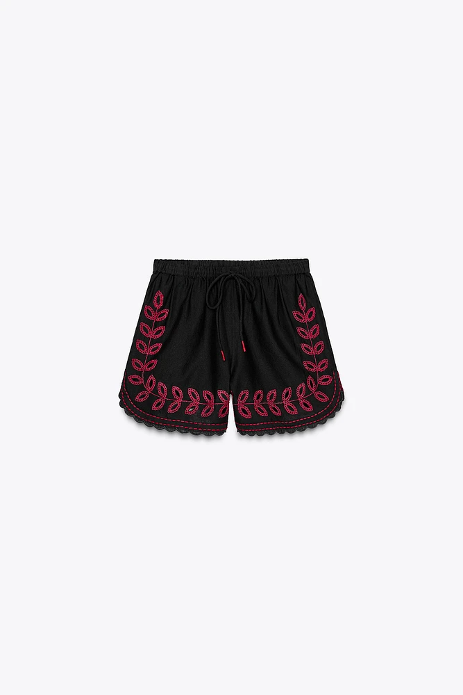 ZW COLLECTION EMBROIDERED SHORTS