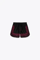 ZW COLLECTION EMBROIDERED SHORTS