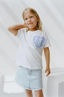HEART PRINT T-SHIRT
