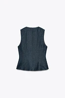 GILET CROISÉ EN LIN