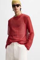 T-SHIRT STRUCTURE OUVERTE